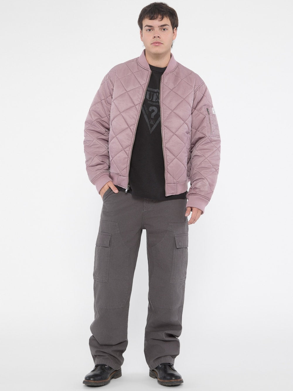 GUESS Originals Quilted Flight Jacket