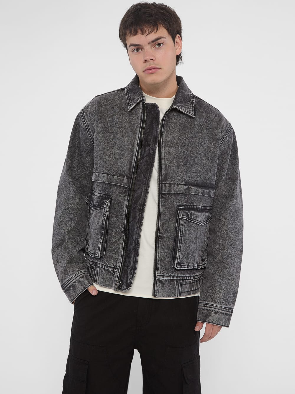 GUESS Originals Acid Wash Denim Jacket
