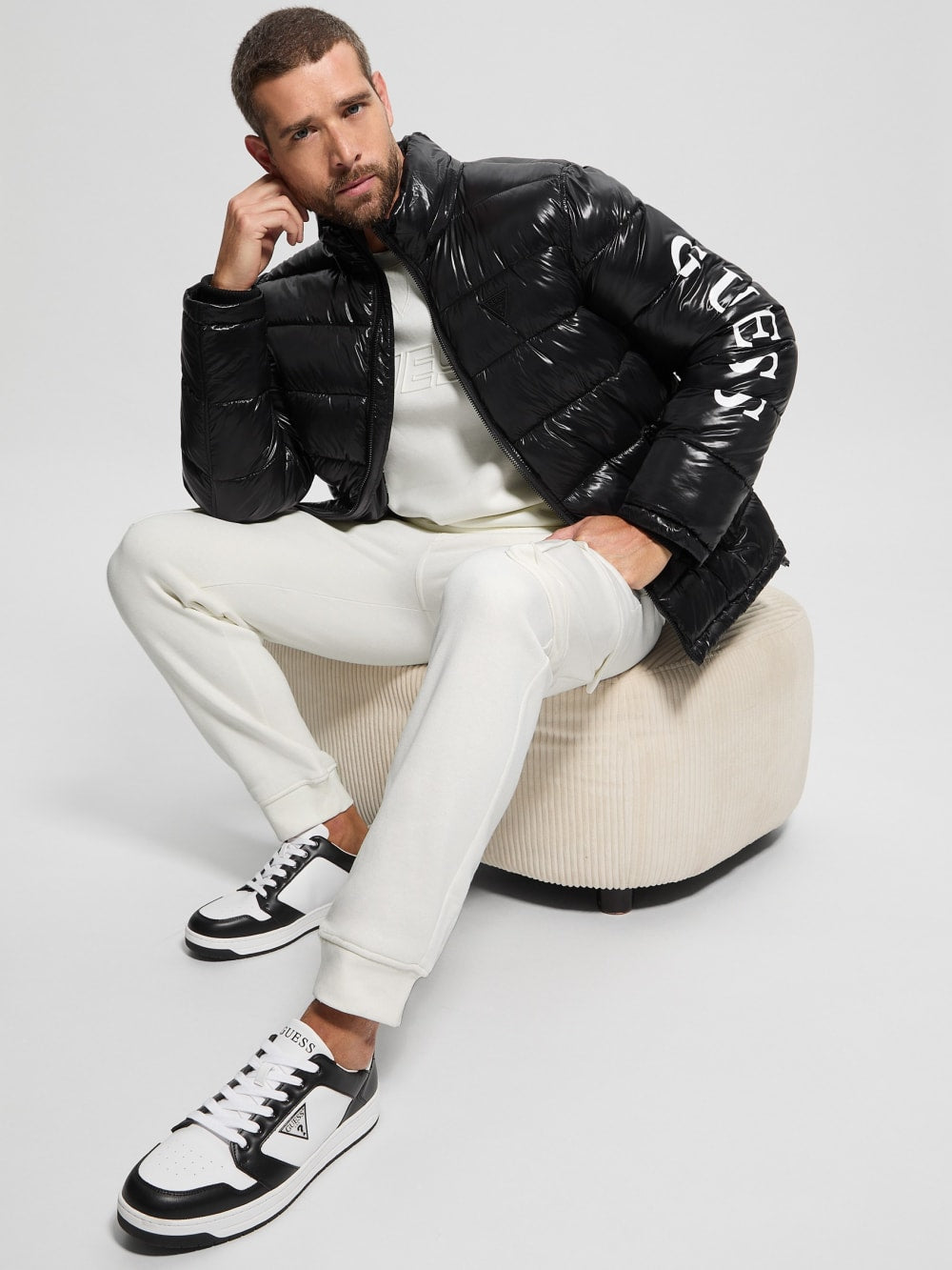 Shiny Hooded Puffer Jacket