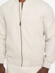 Eco Herringbone Flight Jacket