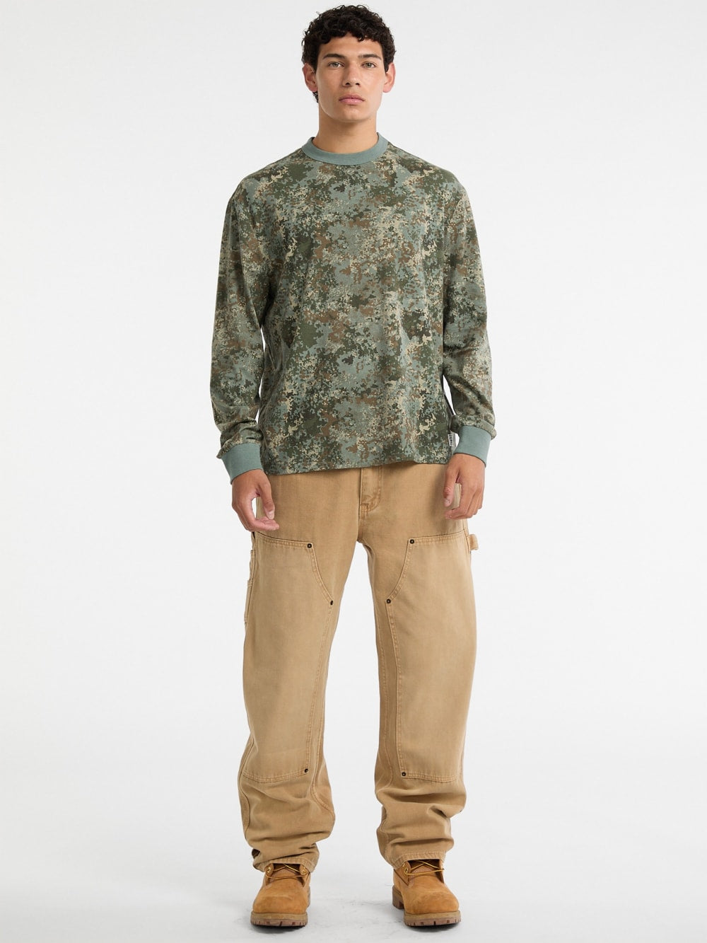 GUESS Originals Eco Camo Long-Sleeve Shirt