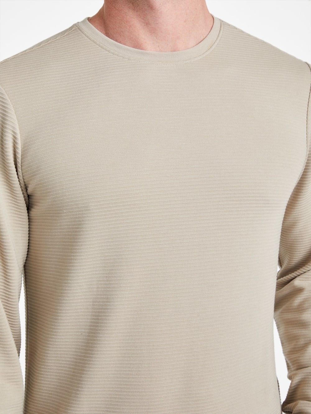 Textured Long-Sleeve Tee