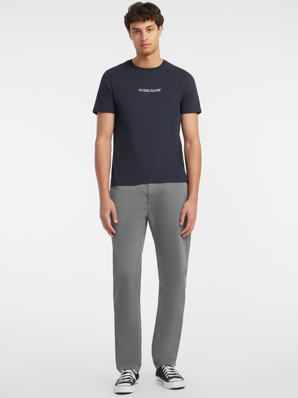Slim Embroidered Logo Tee