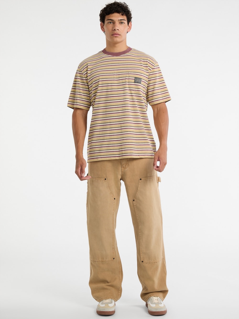 GUESS Originals Eco Horizontal Stripe Pocket Tee