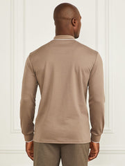 Long-Sleeve Zip Polo