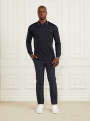 Long-Sleeve Zip Polo