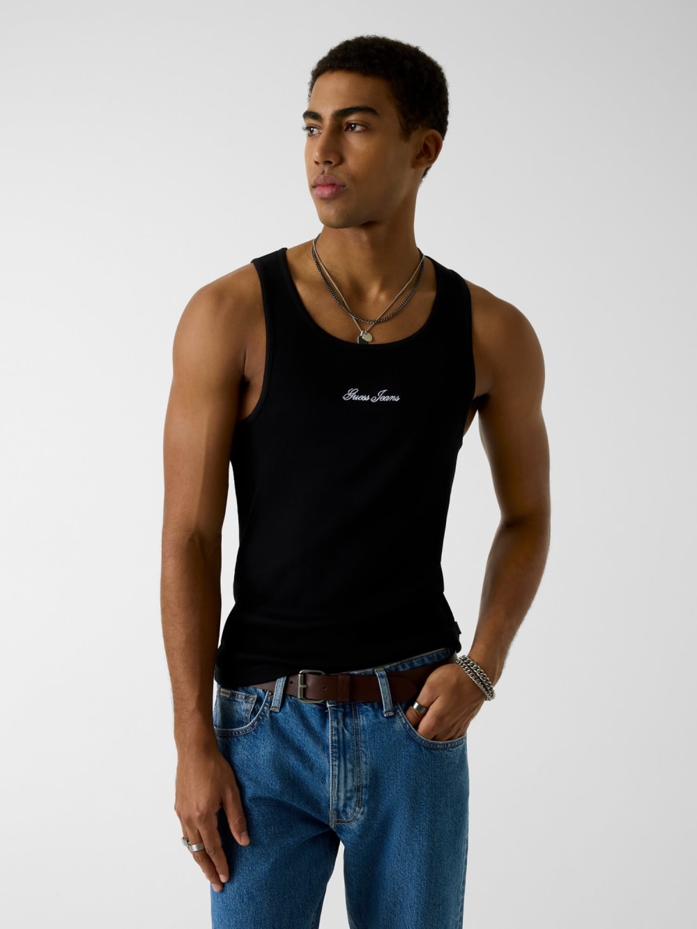 Embroidered tank top