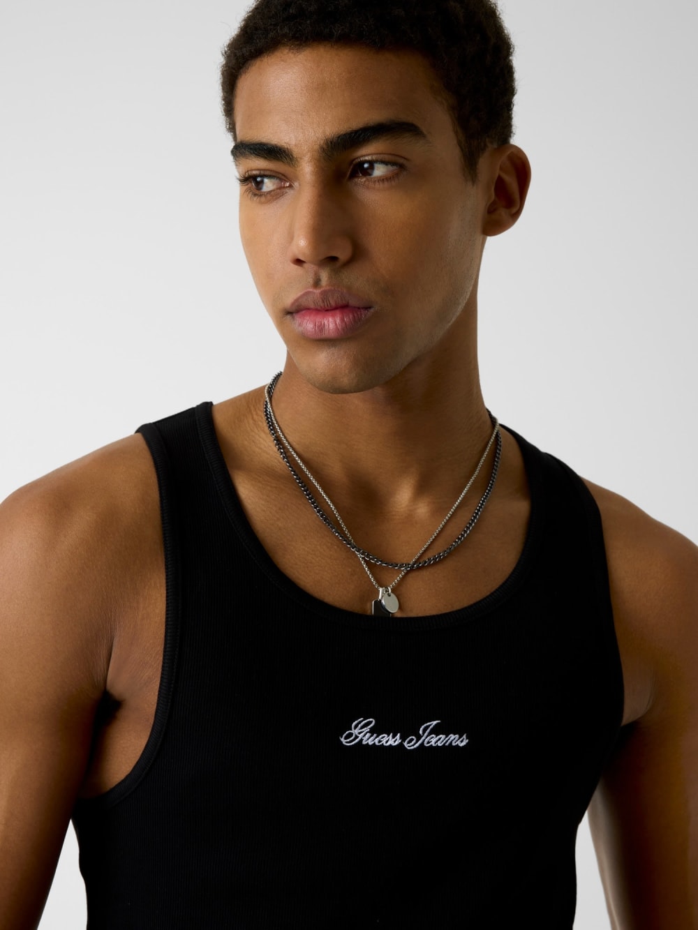 Embroidered tank top