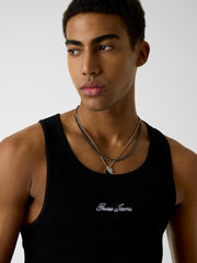 Embroidered tank top