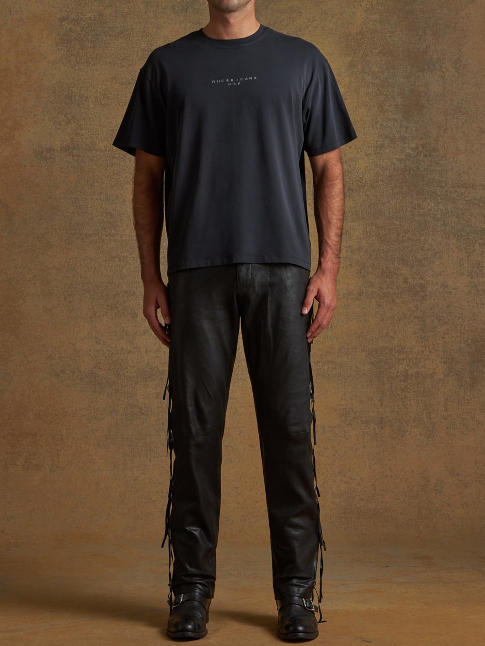 distressed logo tee