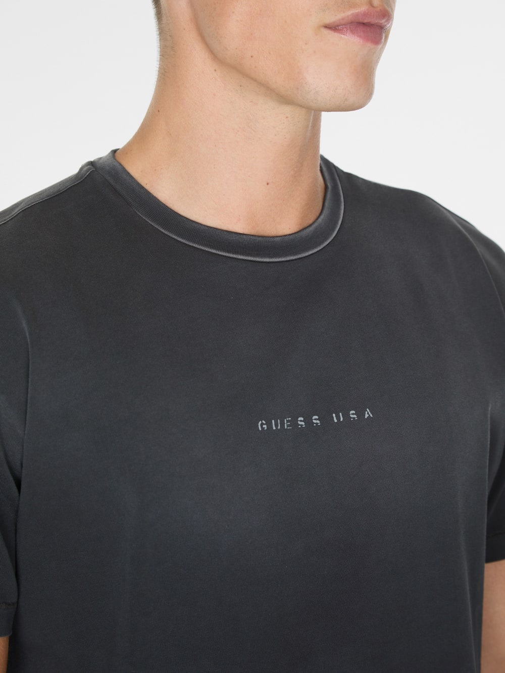 distressed logo tee