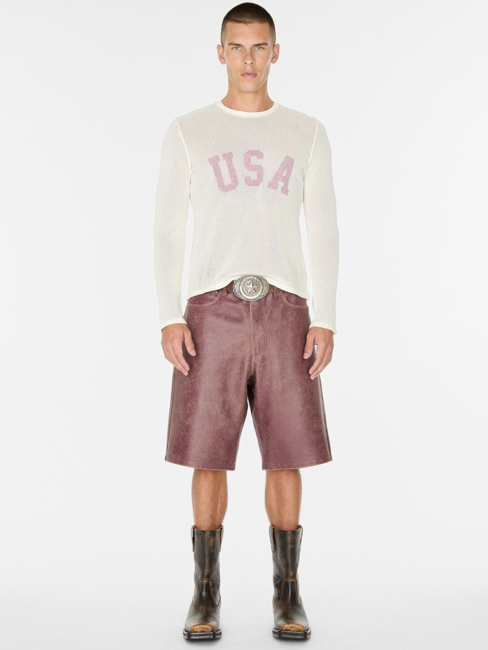 usa mesh tee