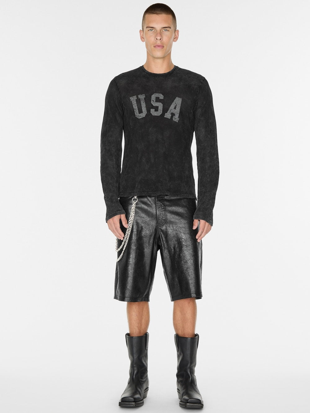 usa mesh tee
