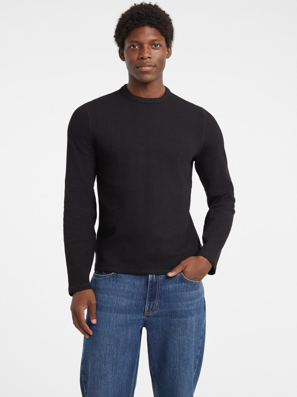 Slim Variegated Rib Tee
