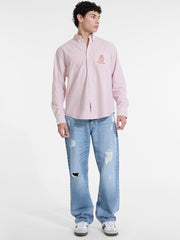 Striped Long-Sleeve Pocket Shirt