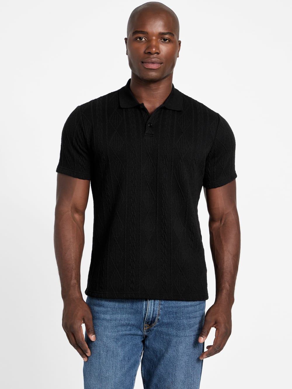 Olin Textured Knit Polo