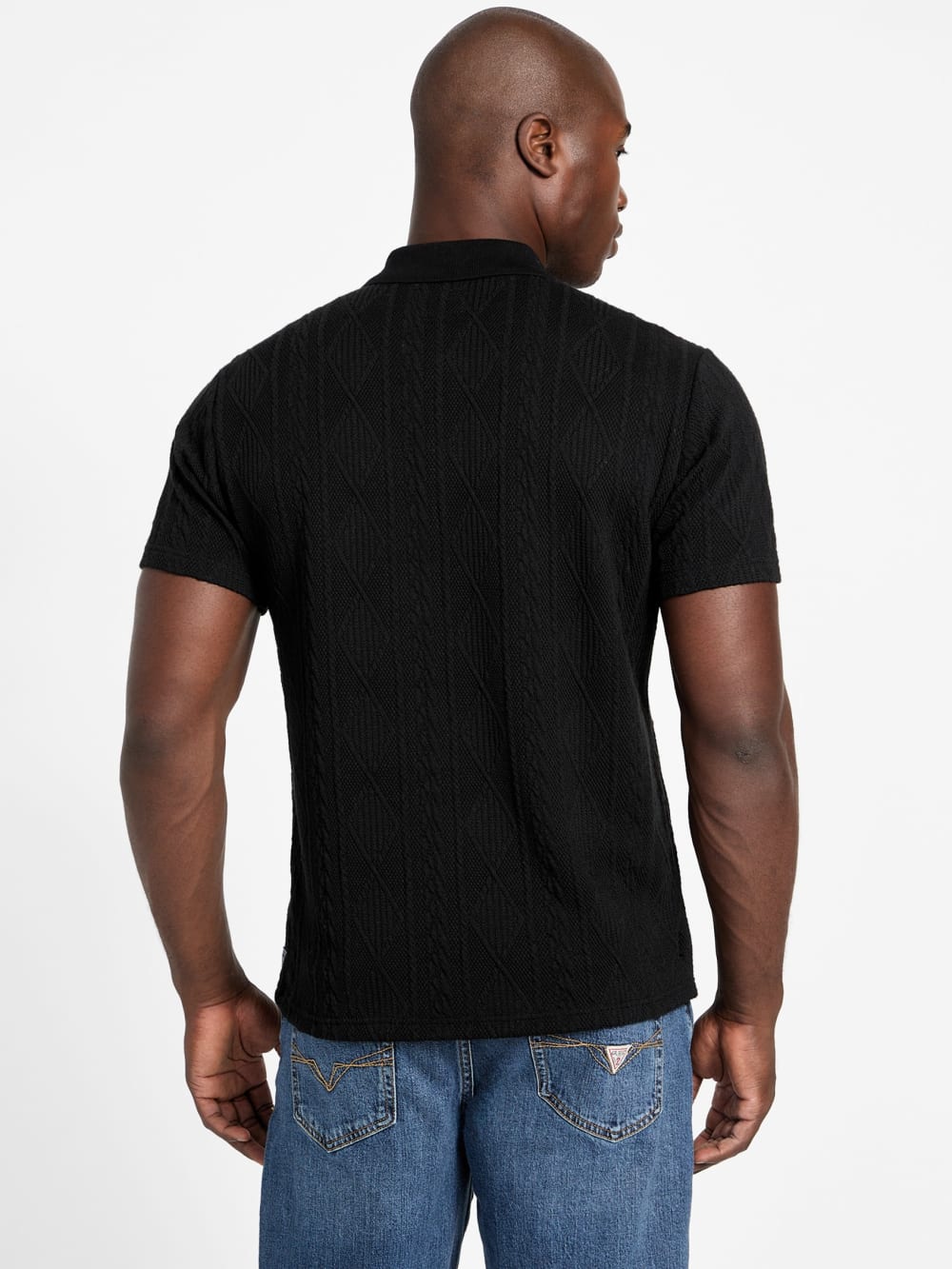 Olin Textured Knit Polo