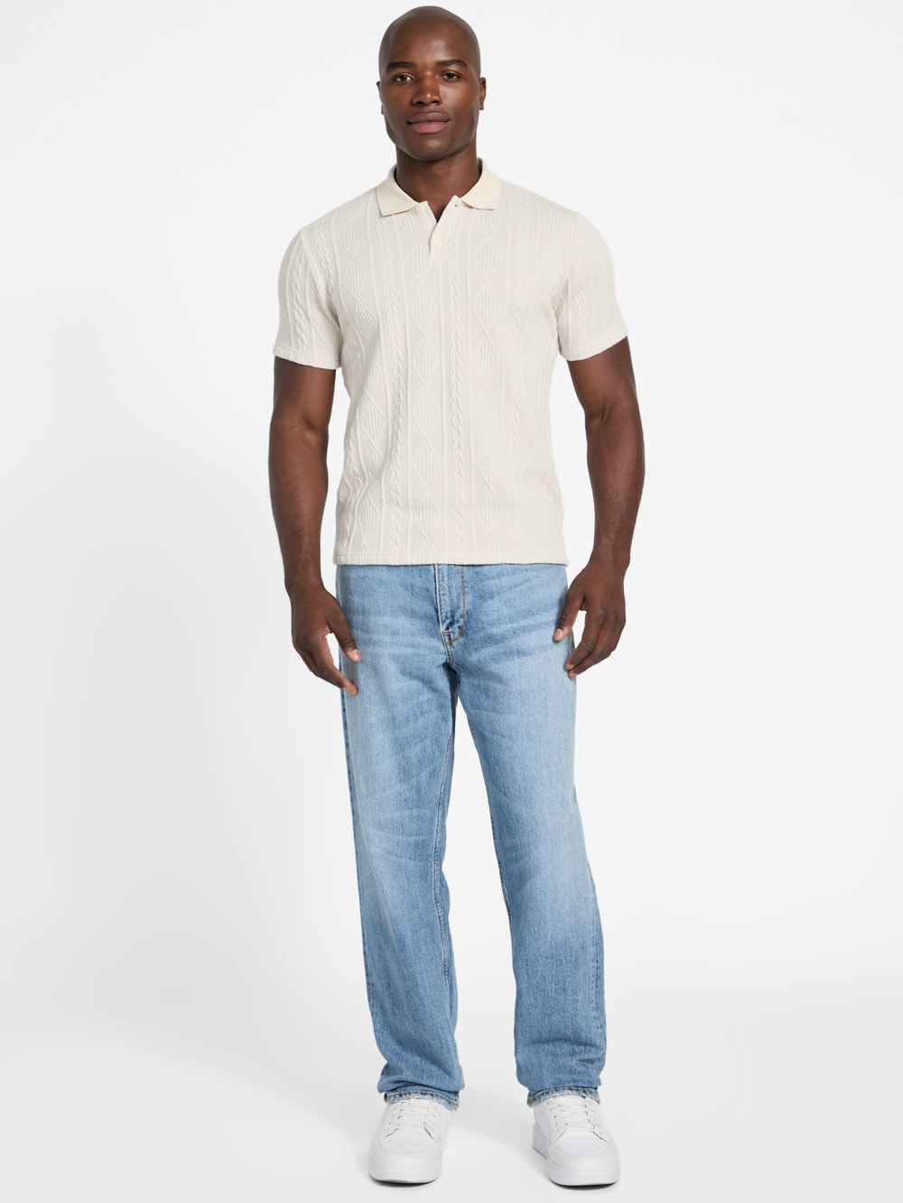 Olin Textured Knit Polo