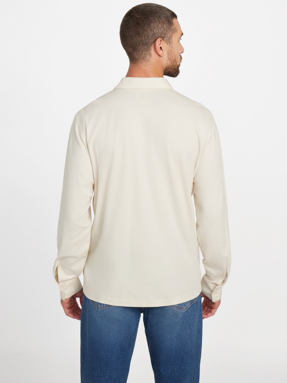 Barry Knit Long-Sleeve Polo
