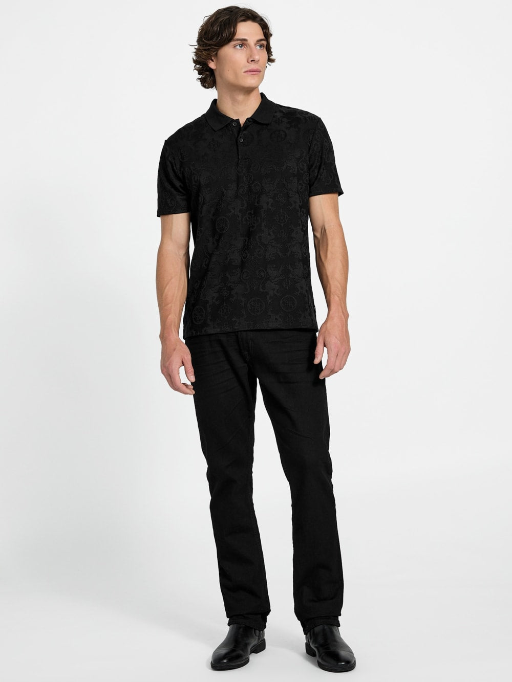 Eco Tonal Jacquard Polo