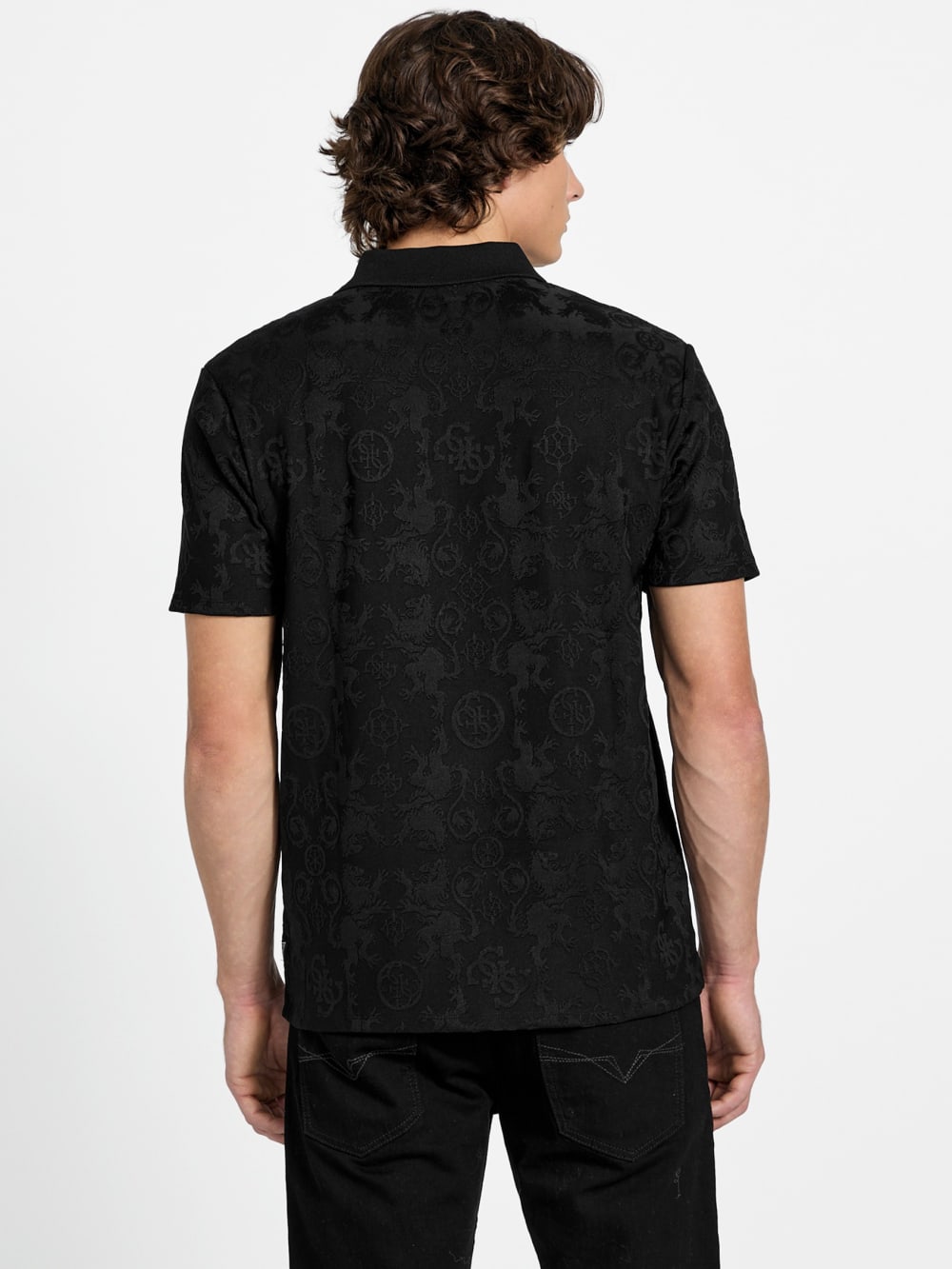 Eco Tonal Jacquard Polo