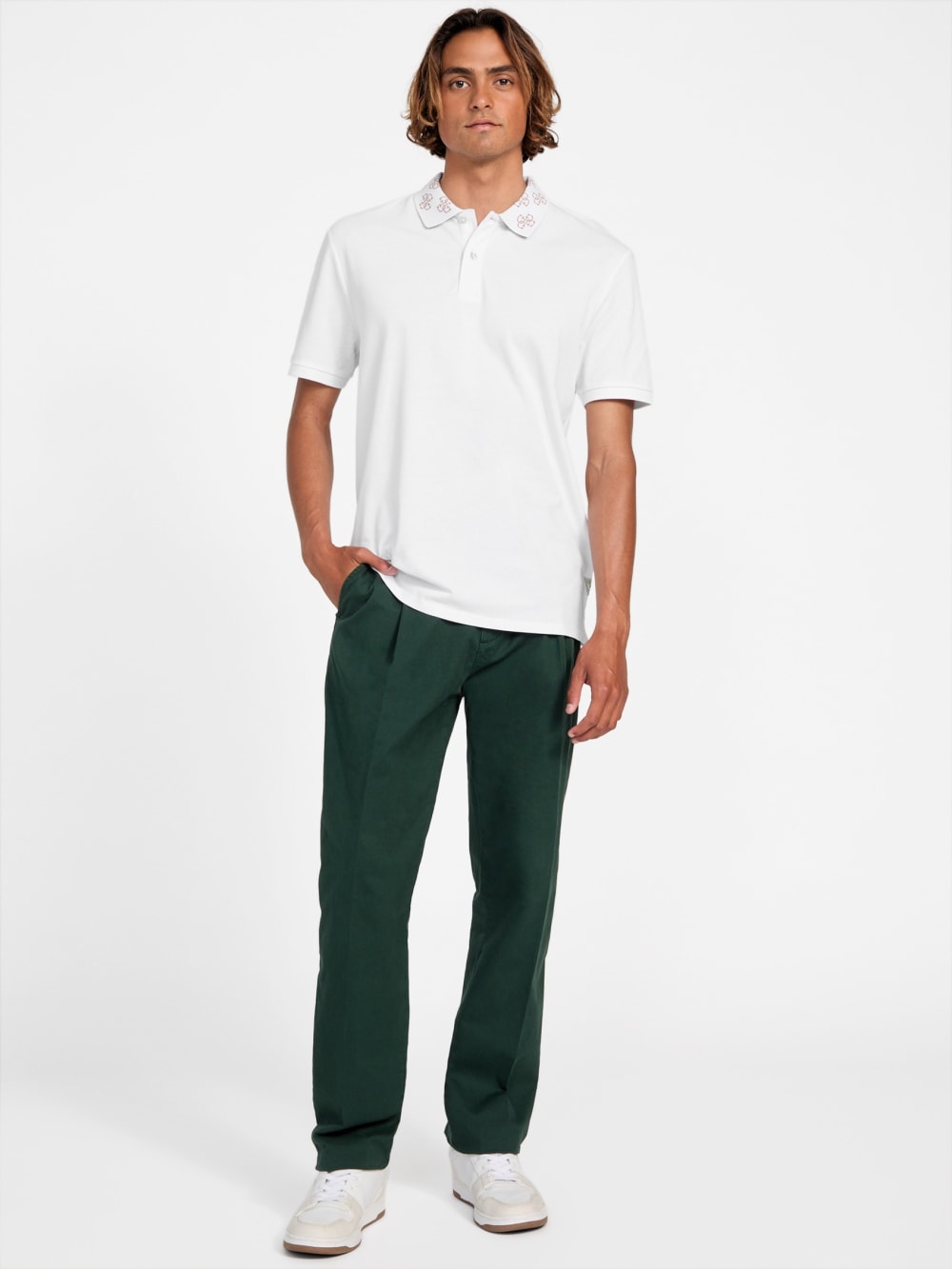 Eco Jacquard Logo Collar Polo