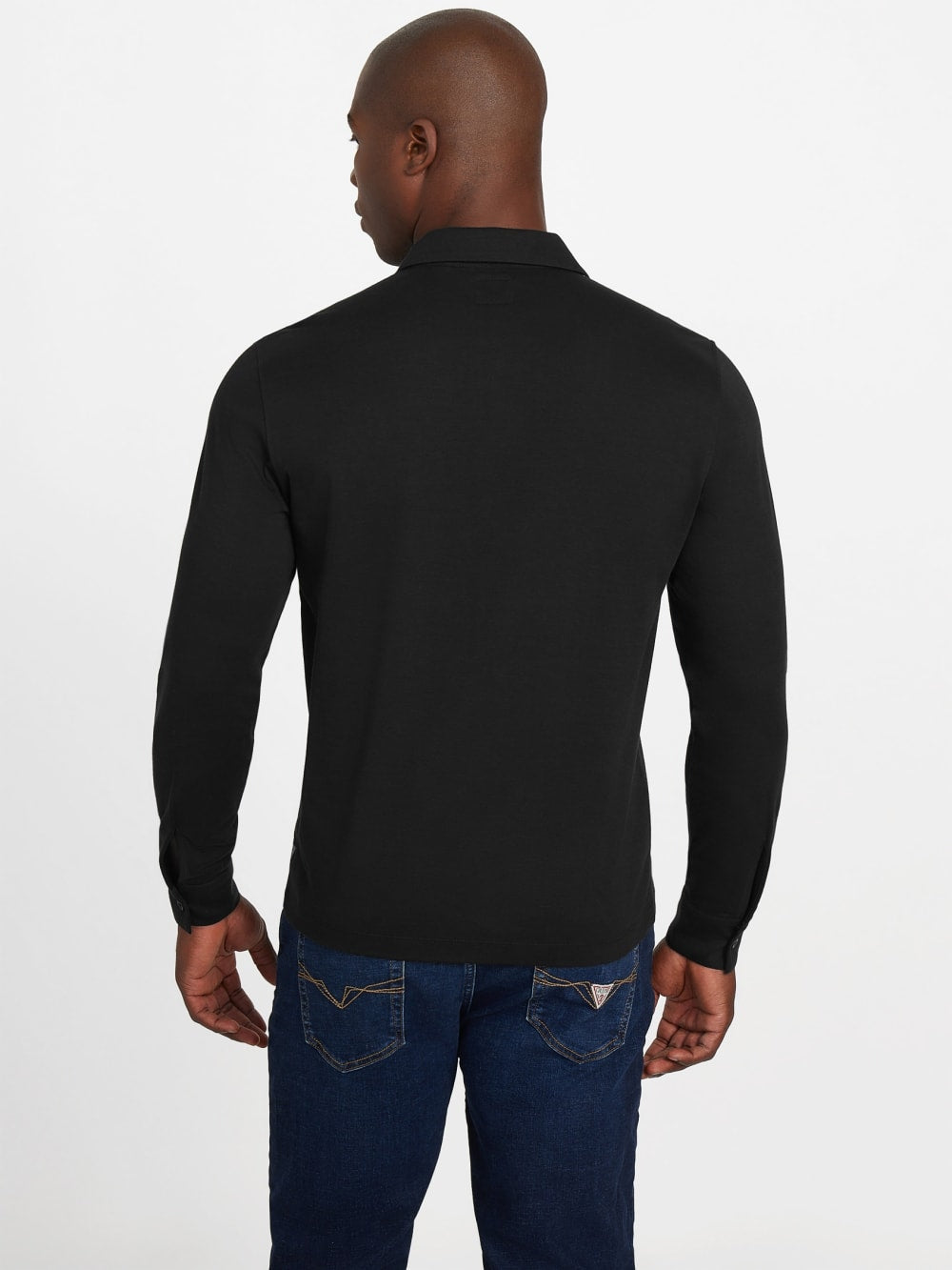 Barry Knit Long-Sleeve Polo