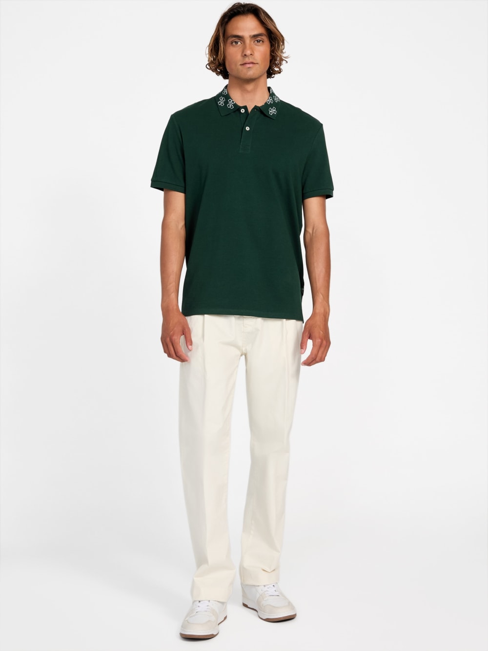 Eco Jacquard Logo Collar Polo