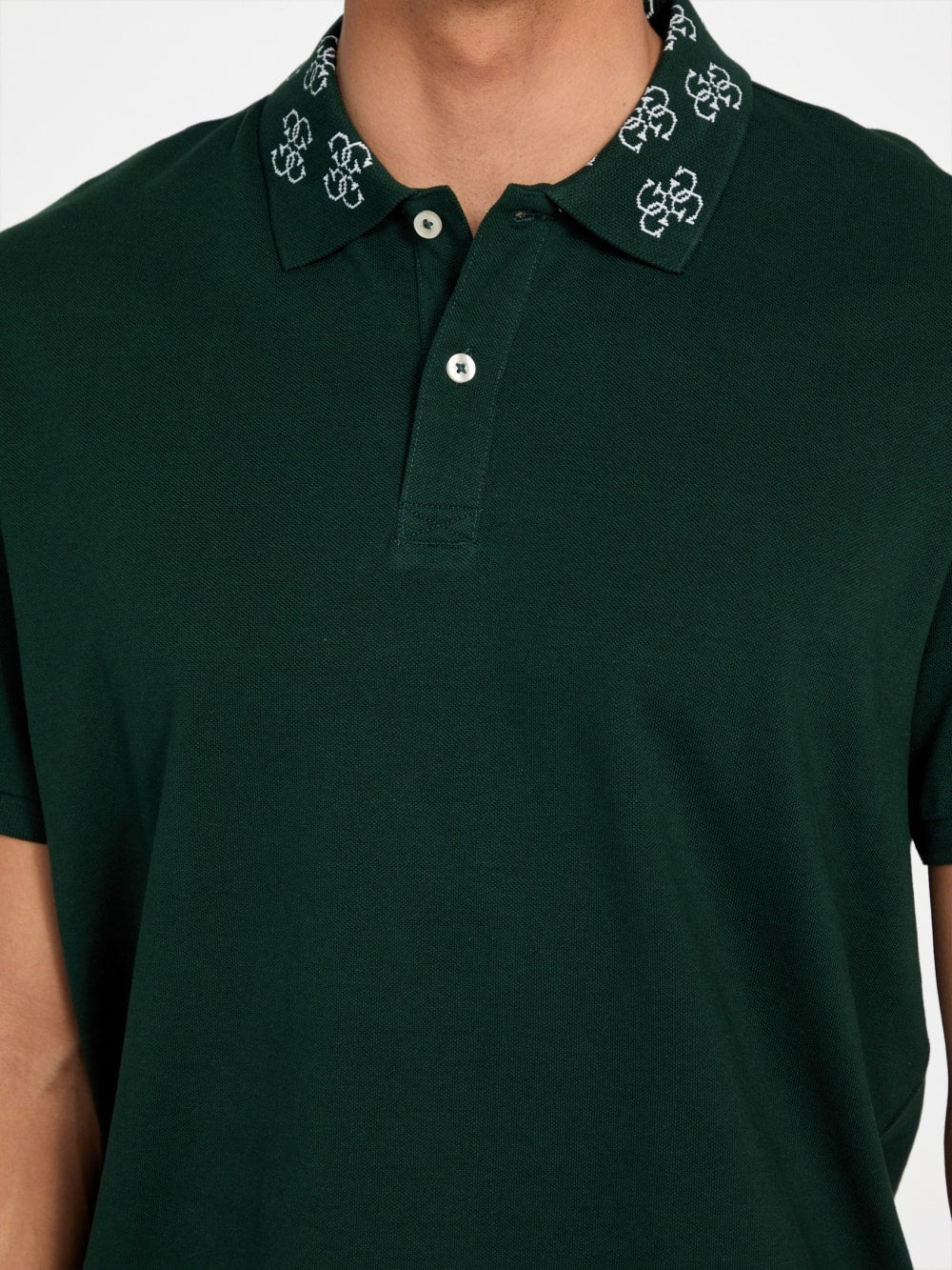 Eco Jacquard Logo Collar Polo