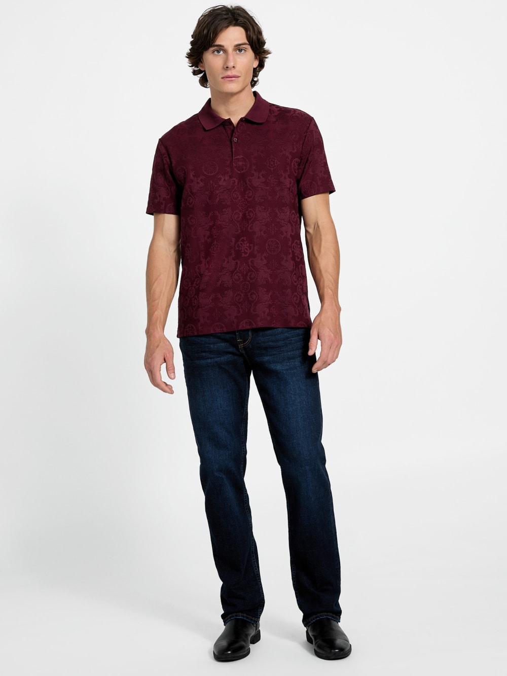 Eco Tonal Jacquard Polo