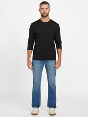 Textured Knit Long-Sleeve Top