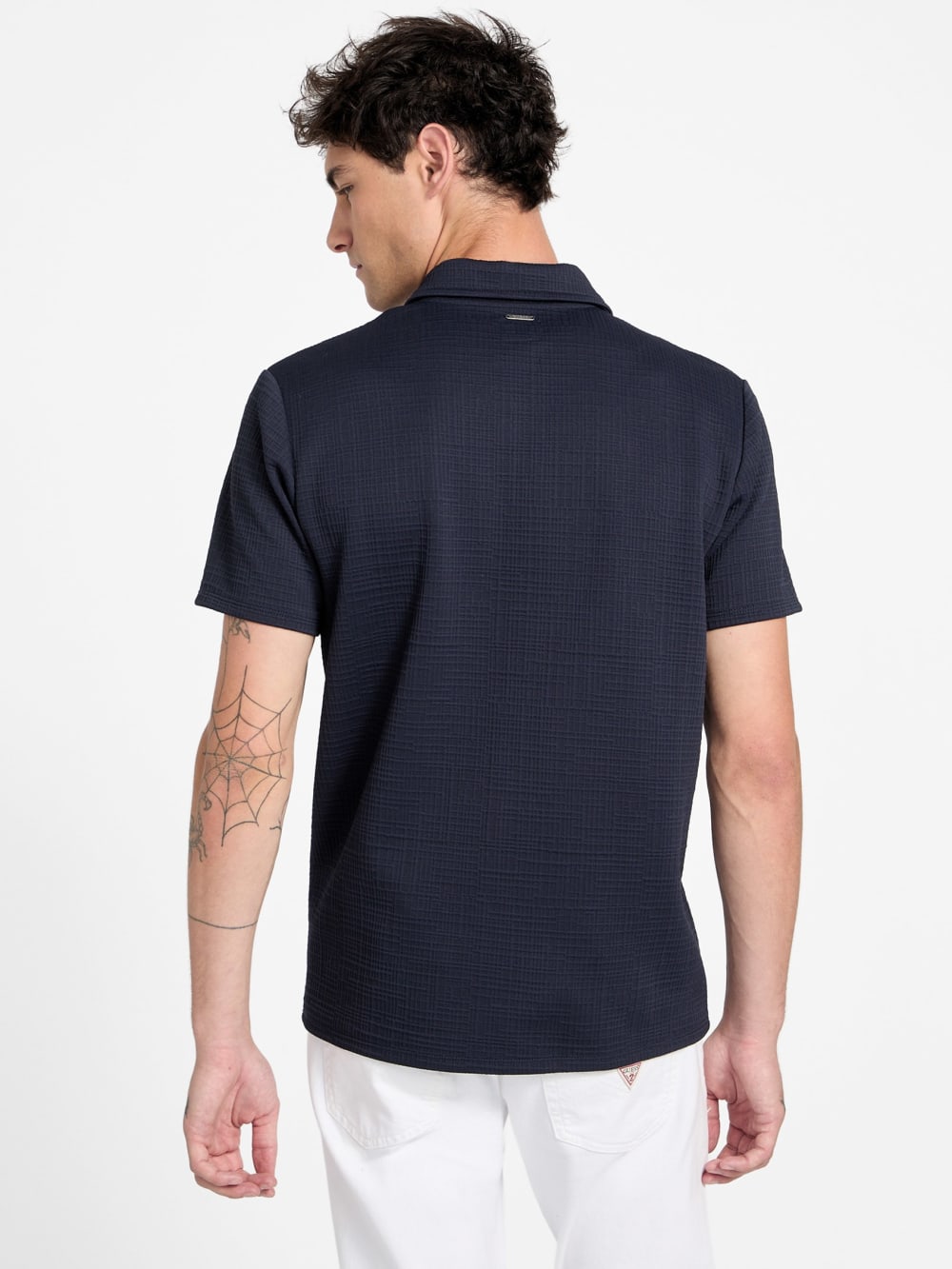 Eco Percy Textured Zip Polo