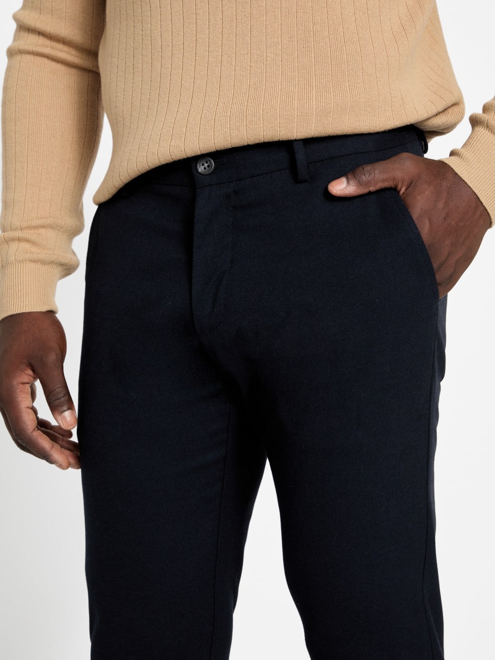 Myron Wool-Blend Dressy Pants