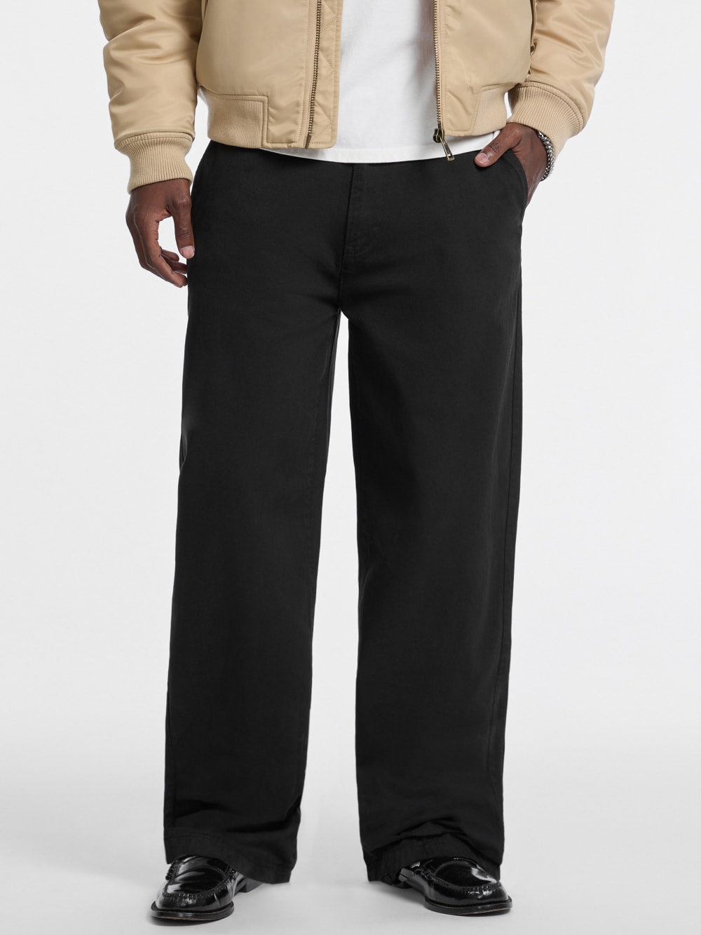 Wide Leg Chino Pants