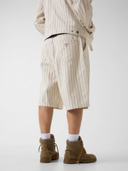 Striped baggy bermuda