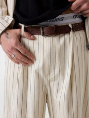 Striped baggy bermuda