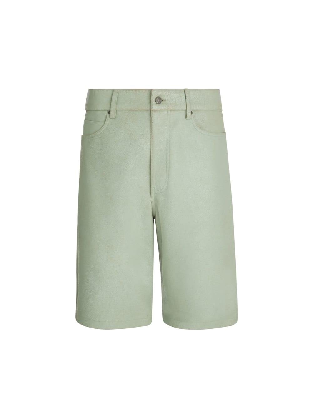 crackle leather short