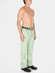 crackle leather pant