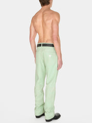 crackle leather pant