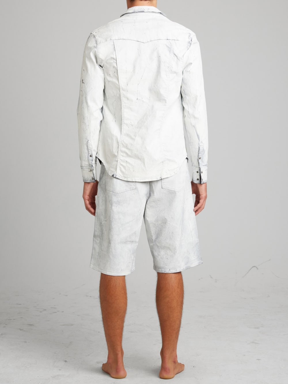 Painted Twill Shorts