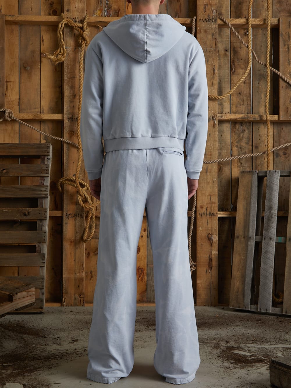 distressed logo sweatpants
