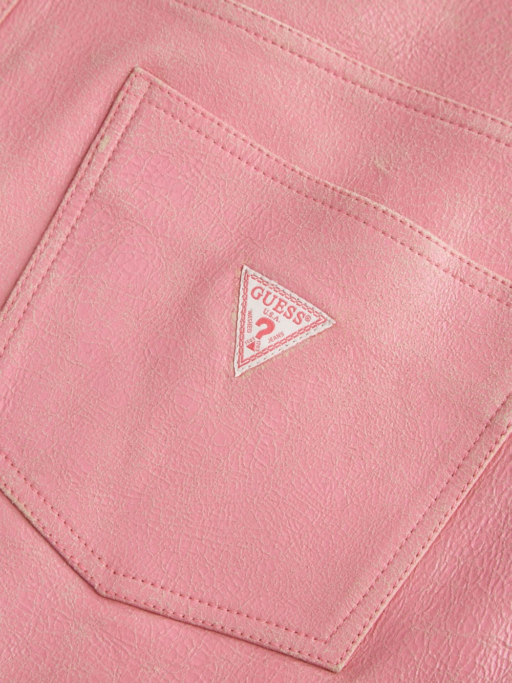 Cracked Leather Shorts