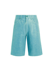 Cracked Leather Shorts