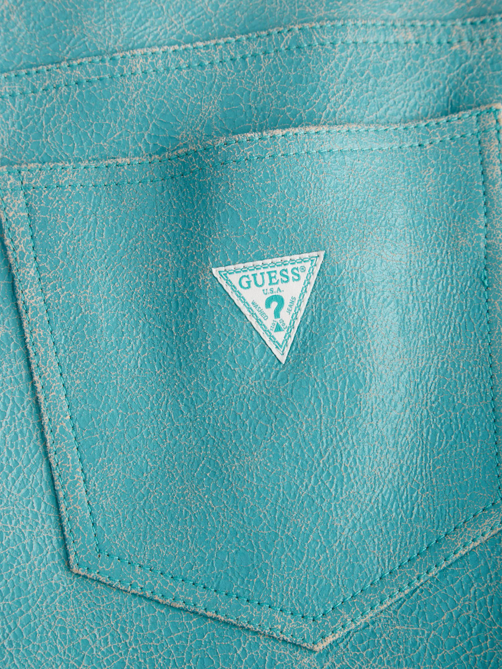 Cracked Leather Shorts