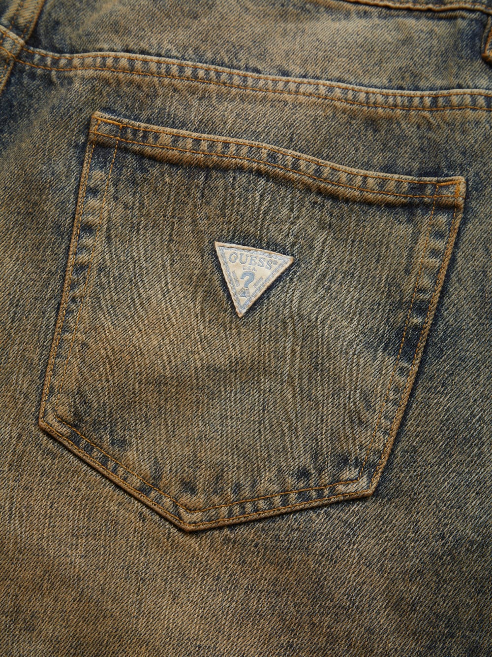 distressed denim short