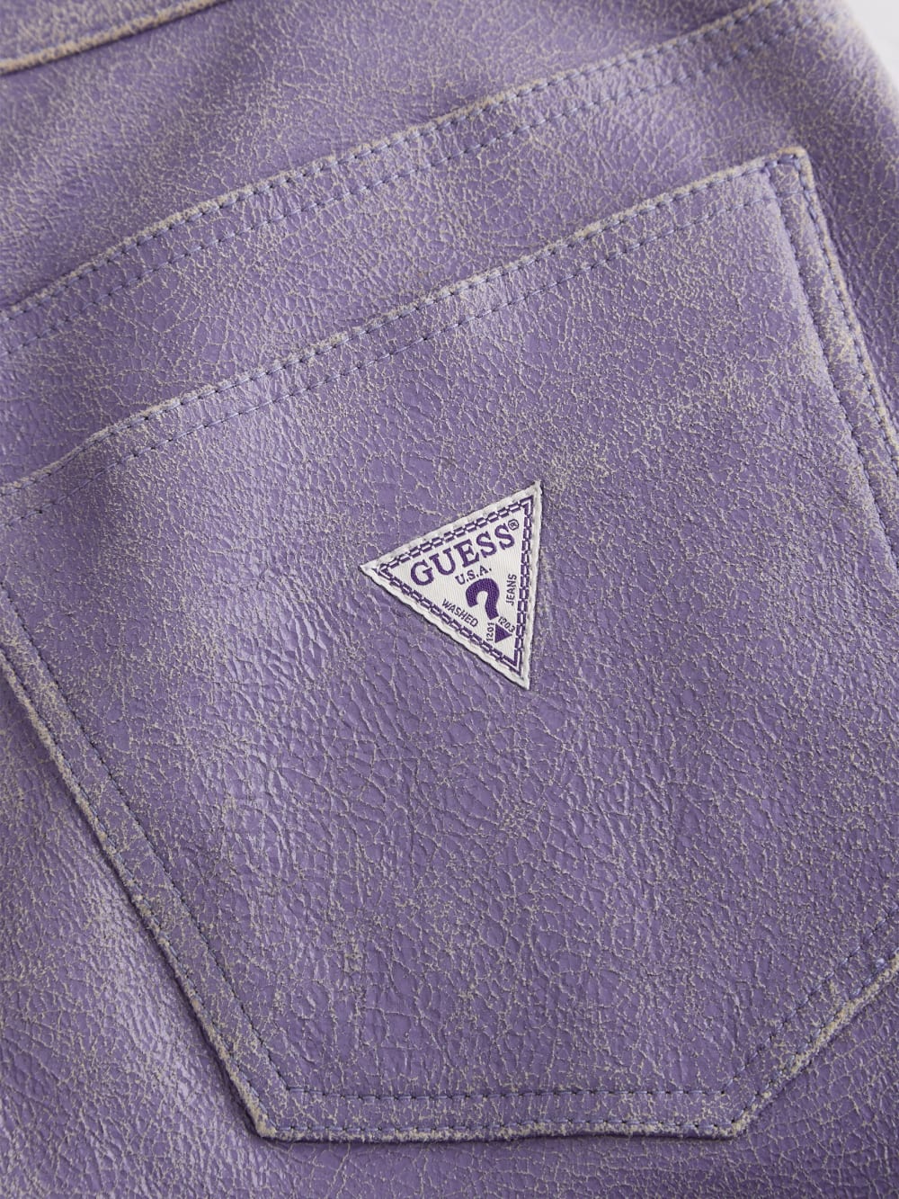 Cracked Leather Shorts