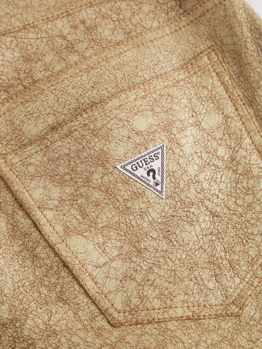 Cracked Leather Shorts
