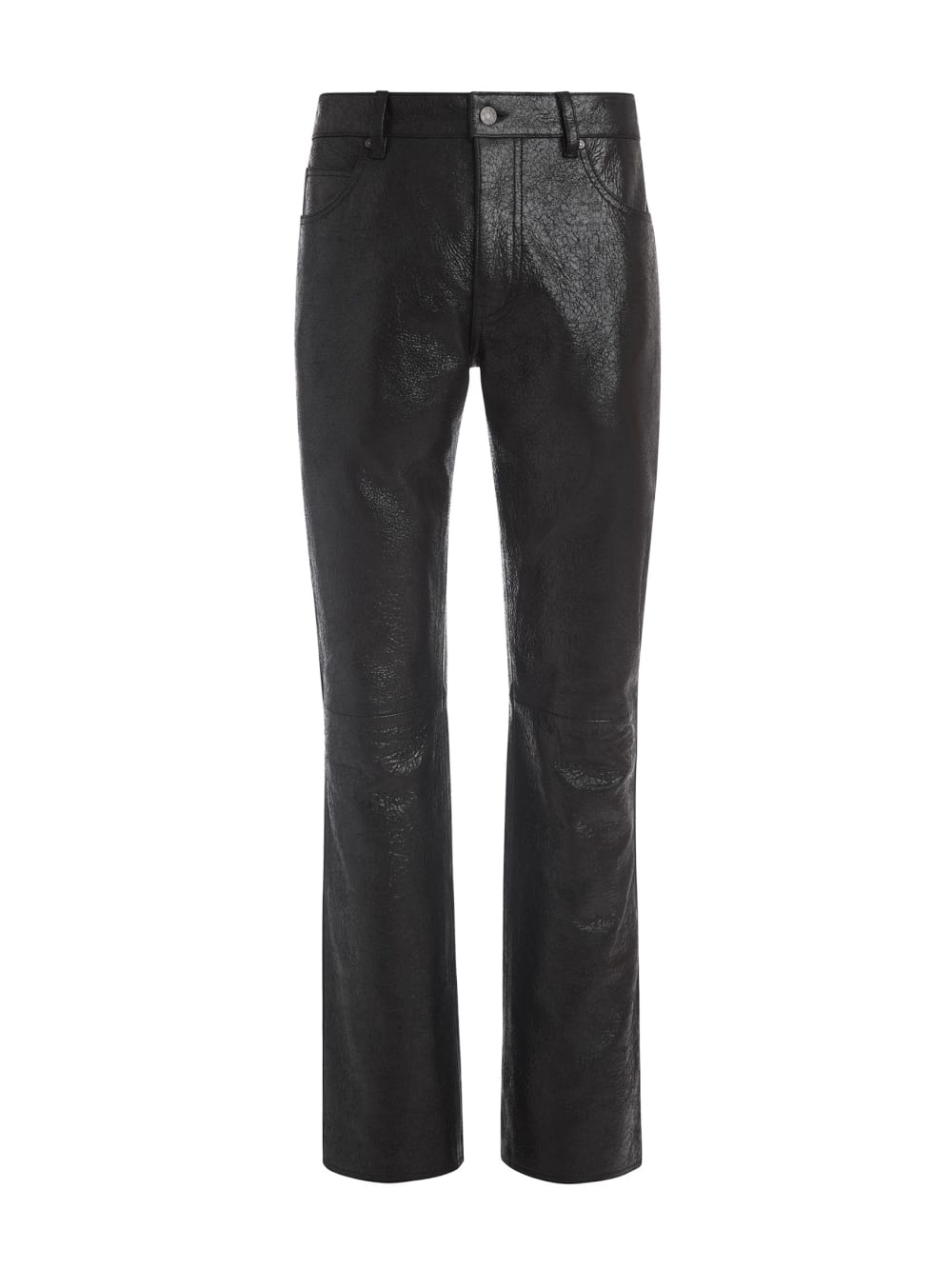 crackle leather pant