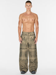 screenprinted cargo pant