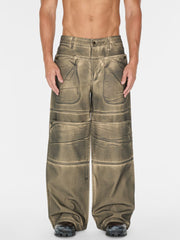 screenprinted cargo pant